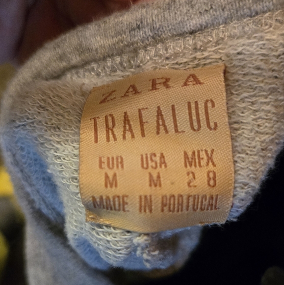 Zara Trafaluc heathered gray sweatshirt szM - Picture 6 of 6